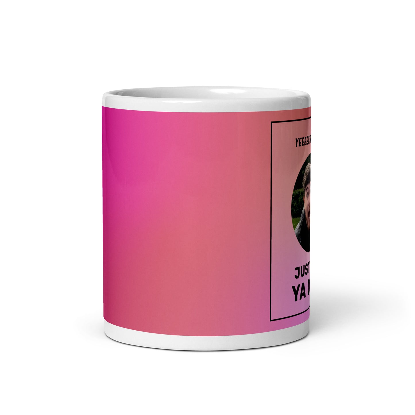 YER JUST LIKE YA DAD! Pink mug