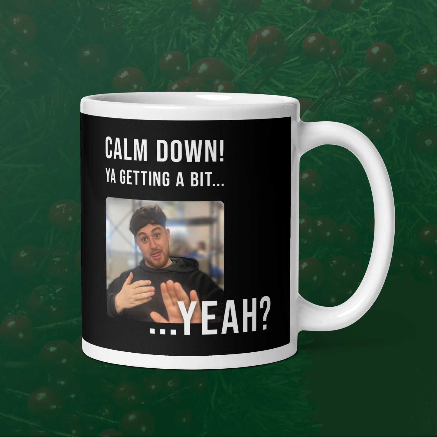 YOU'RE GETTING A BIT... YEAH? mug