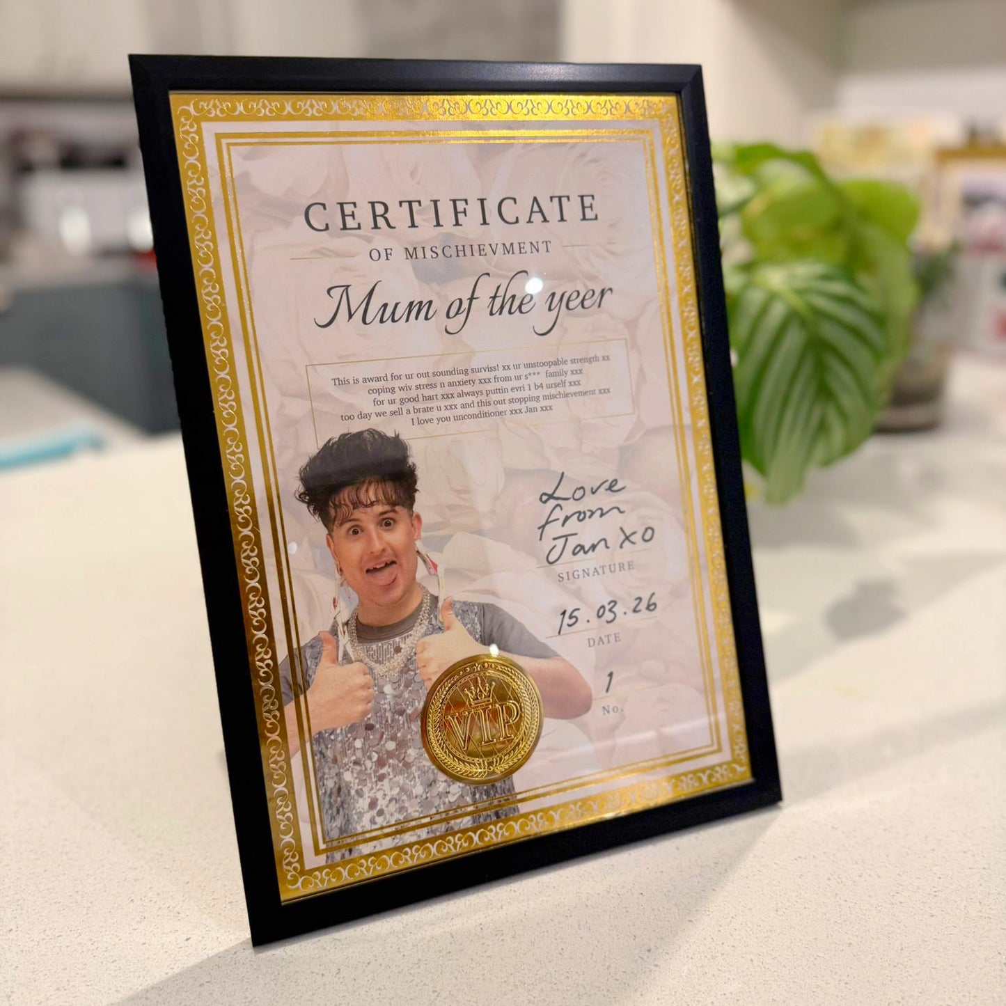 Mother's Day Certificate