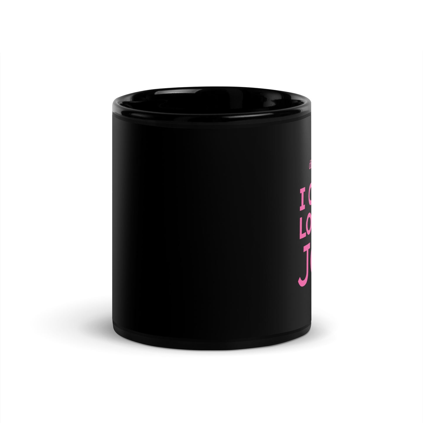 I COULD LOSE MY JOB Mug - Black and pink