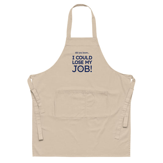 Beige organic cotton apron