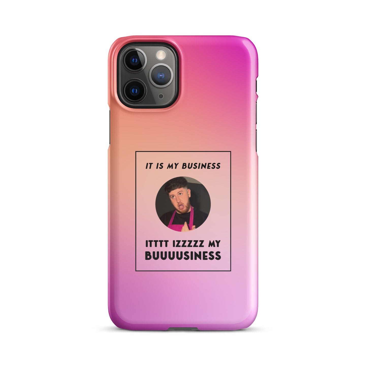 Pink IT IS MY BUSINESS iPhone® case