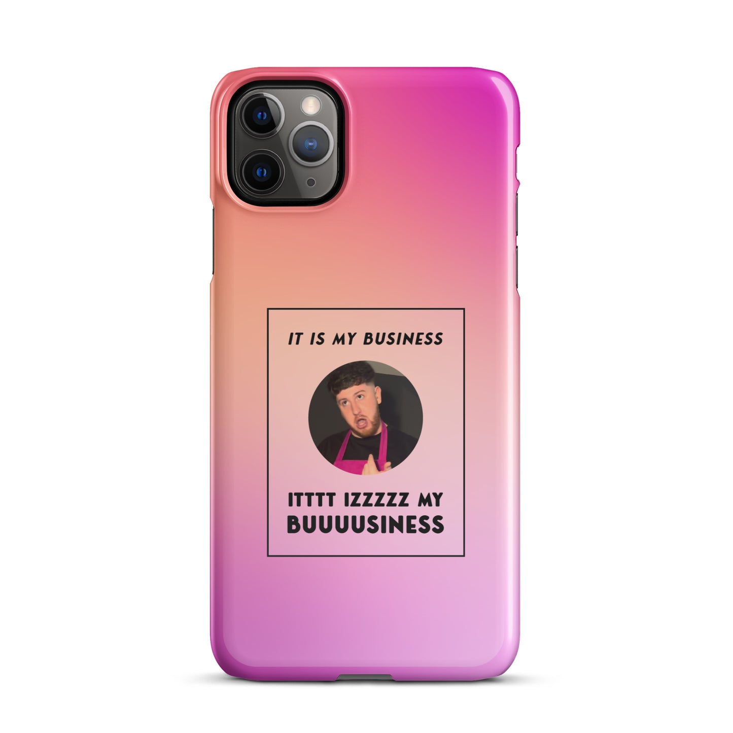 Pink IT IS MY BUSINESS iPhone® case