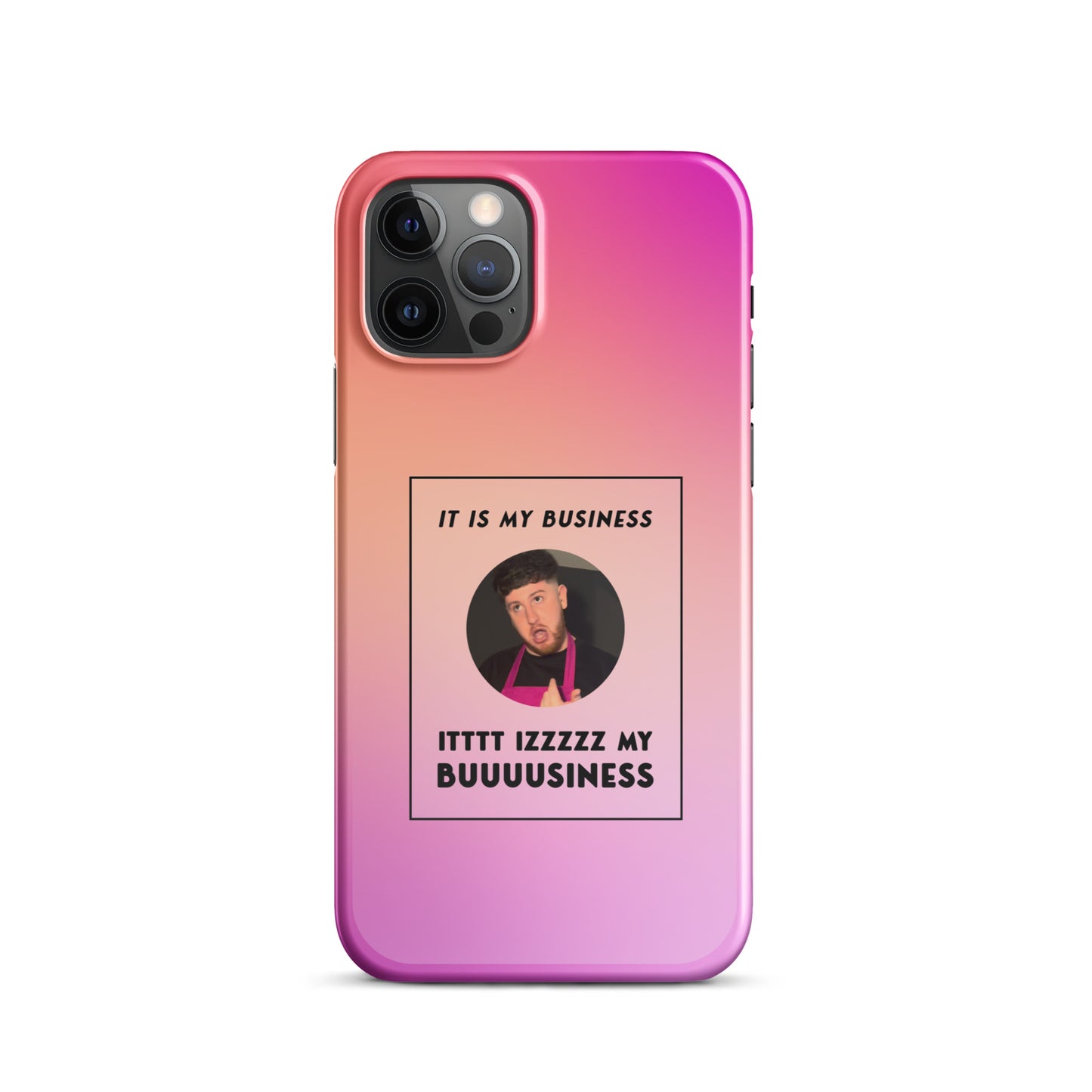 Pink IT IS MY BUSINESS iPhone® case