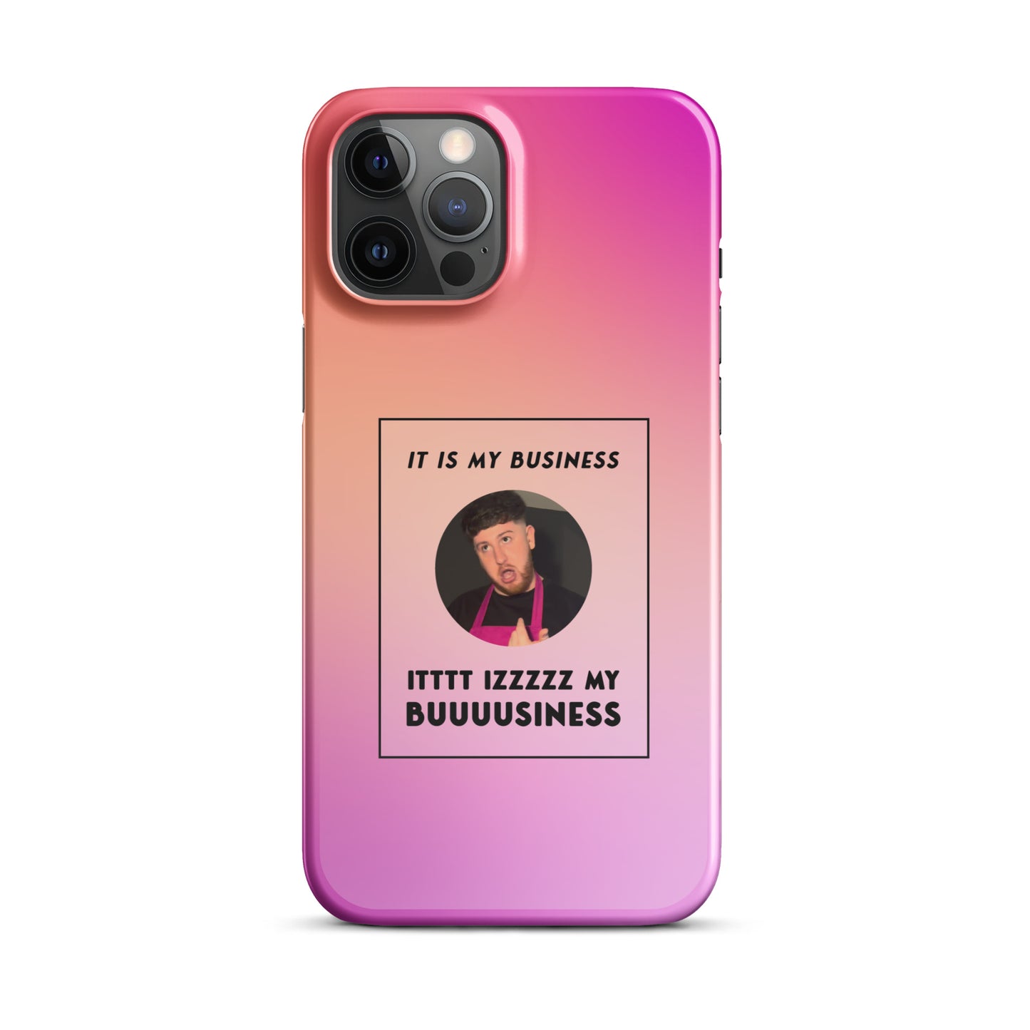 Pink IT IS MY BUSINESS iPhone® case