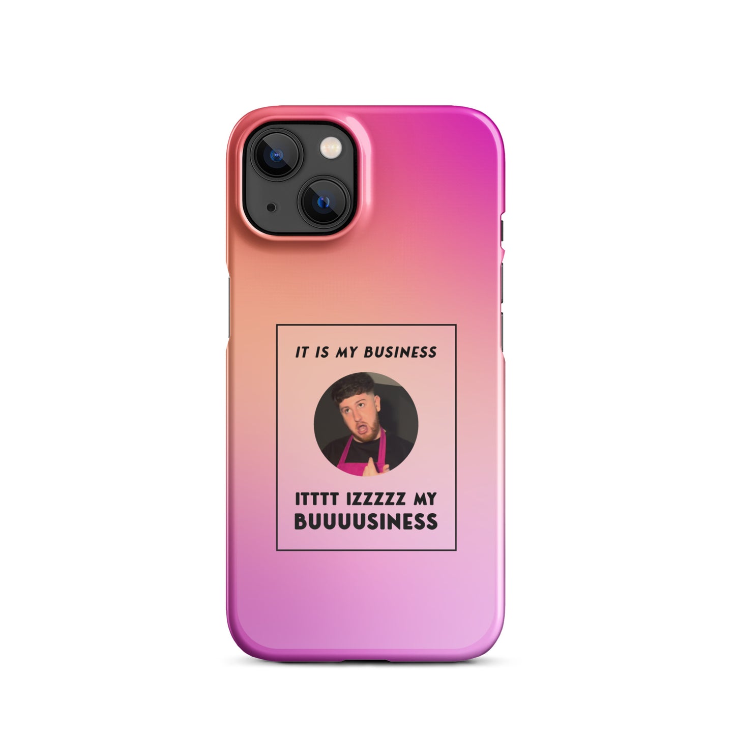 Pink IT IS MY BUSINESS iPhone® case