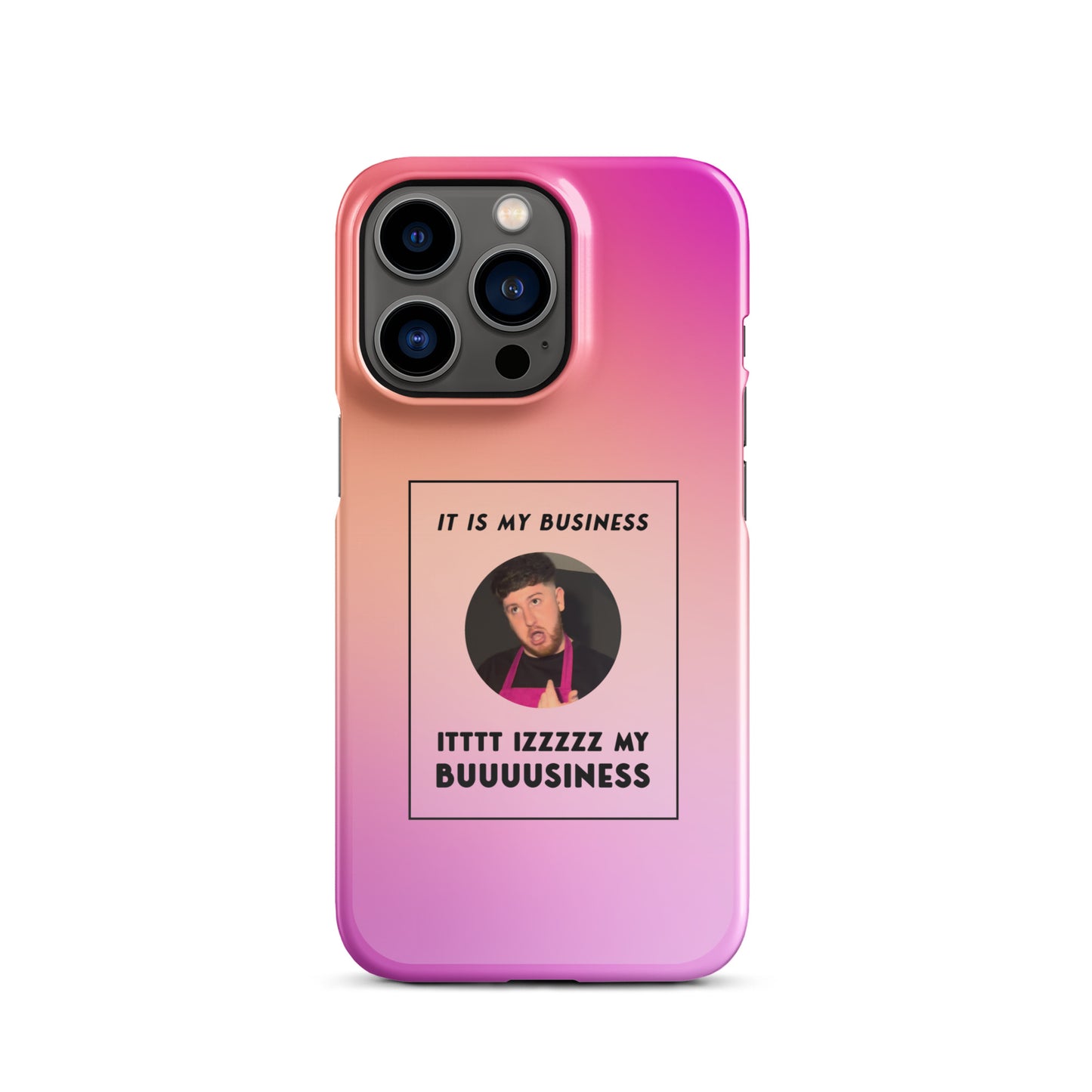 Pink IT IS MY BUSINESS iPhone® case