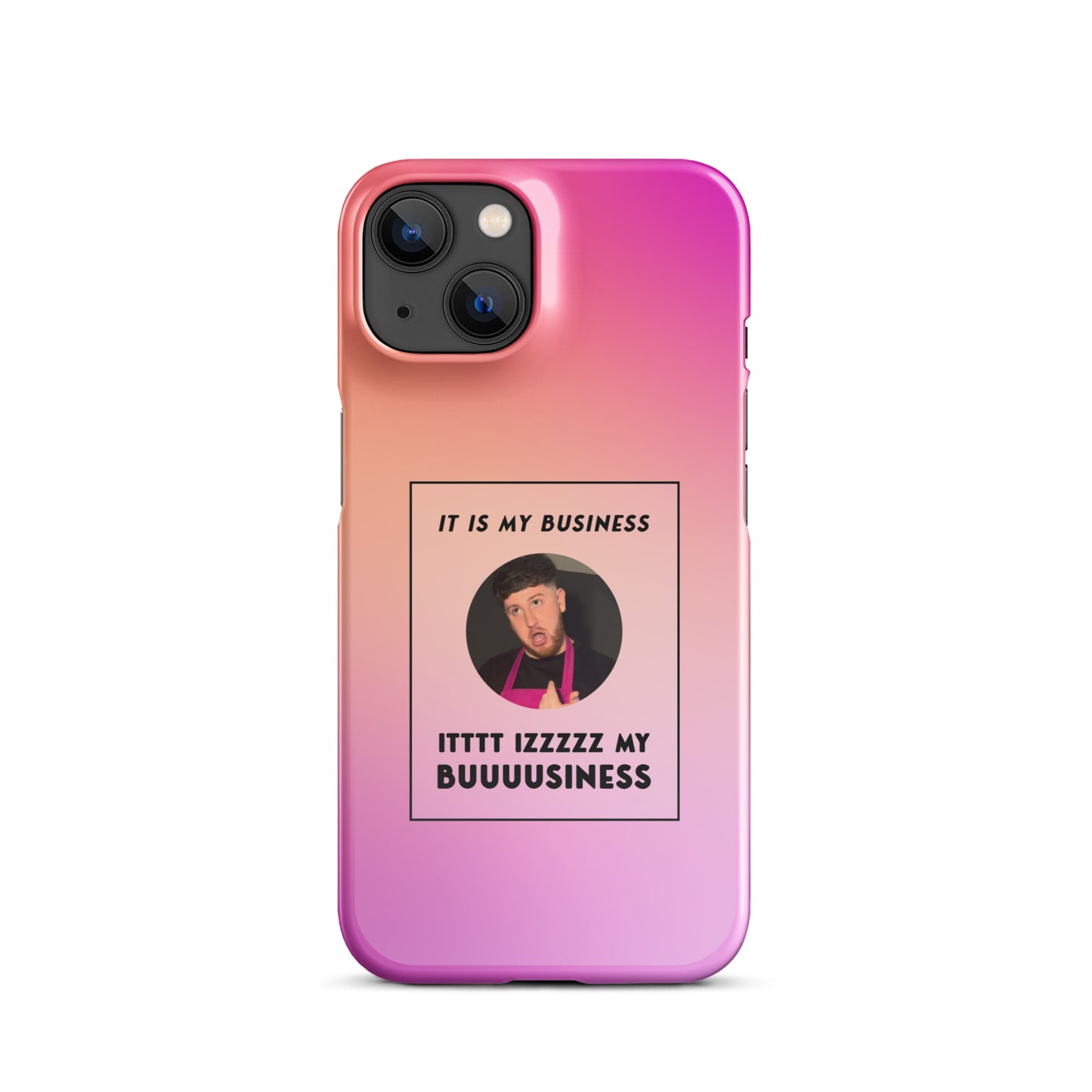 Pink IT IS MY BUSINESS iPhone® case