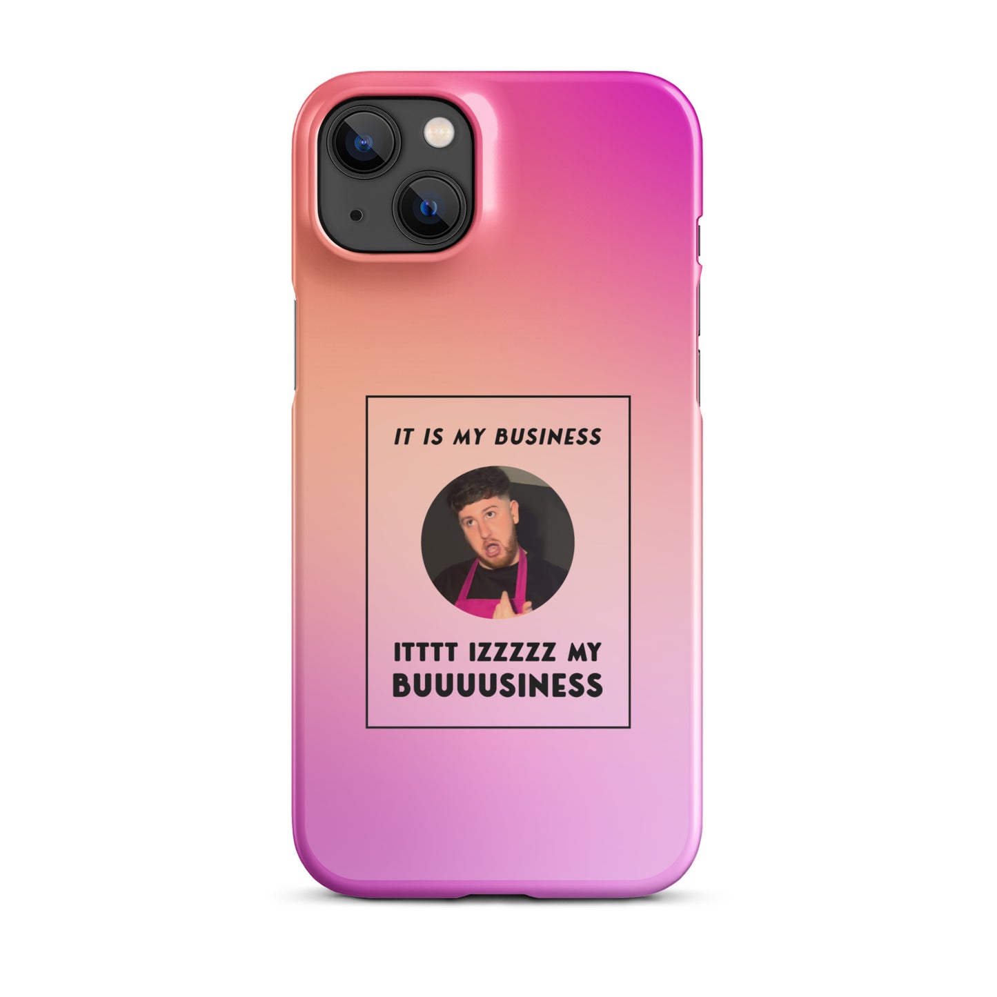 Pink IT IS MY BUSINESS iPhone® case