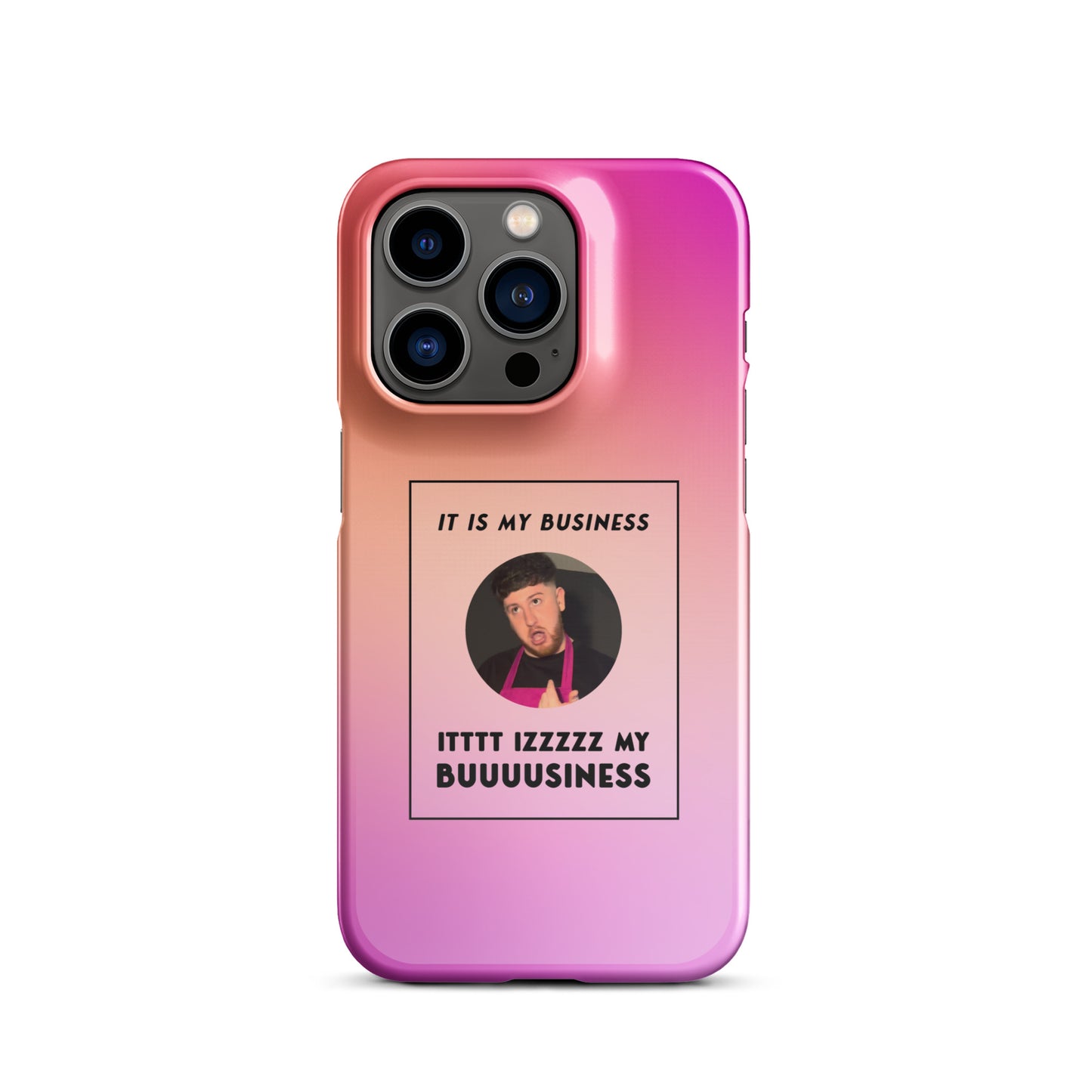 Pink IT IS MY BUSINESS iPhone® case