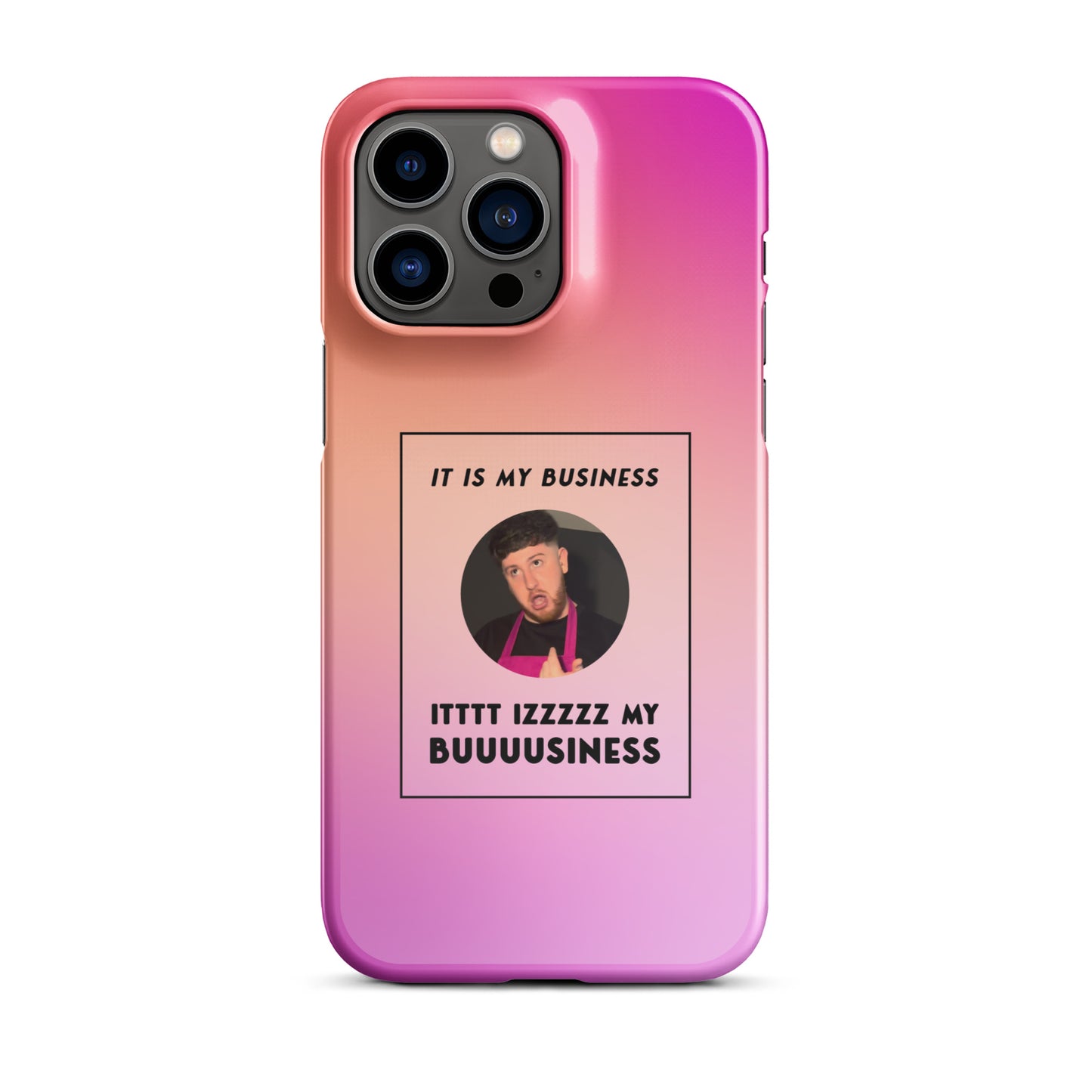 Pink IT IS MY BUSINESS iPhone® case