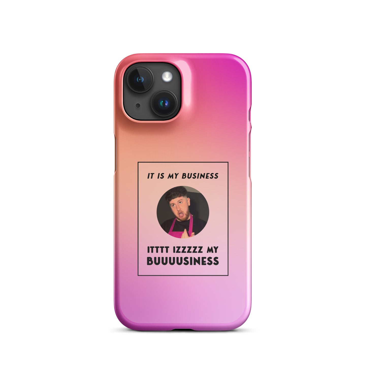 Pink IT IS MY BUSINESS iPhone® case