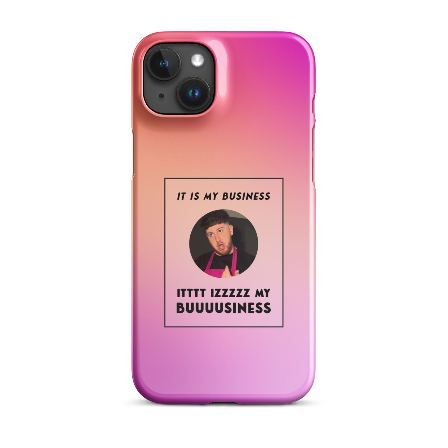 Pink IT IS MY BUSINESS iPhone® case