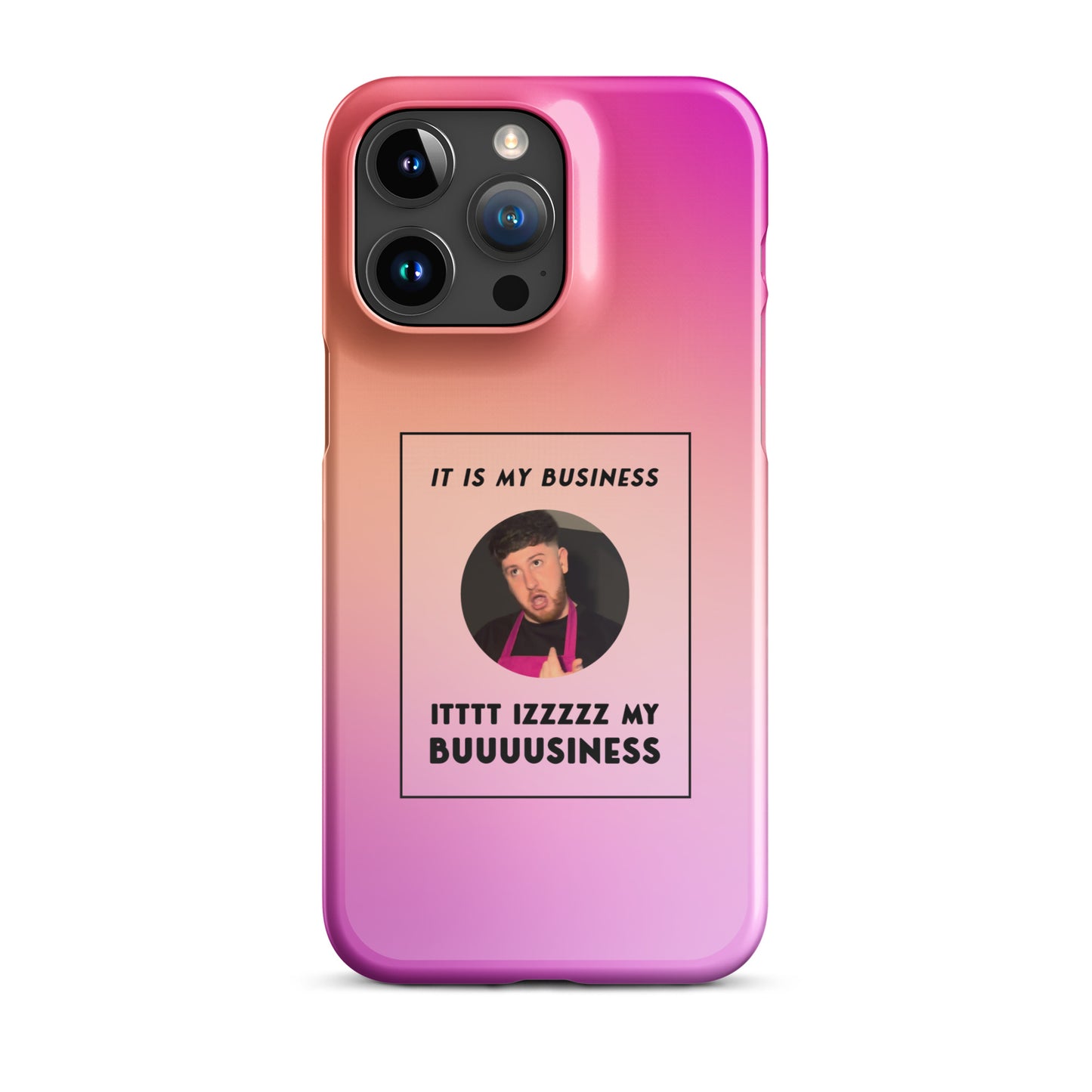 Pink IT IS MY BUSINESS iPhone® case