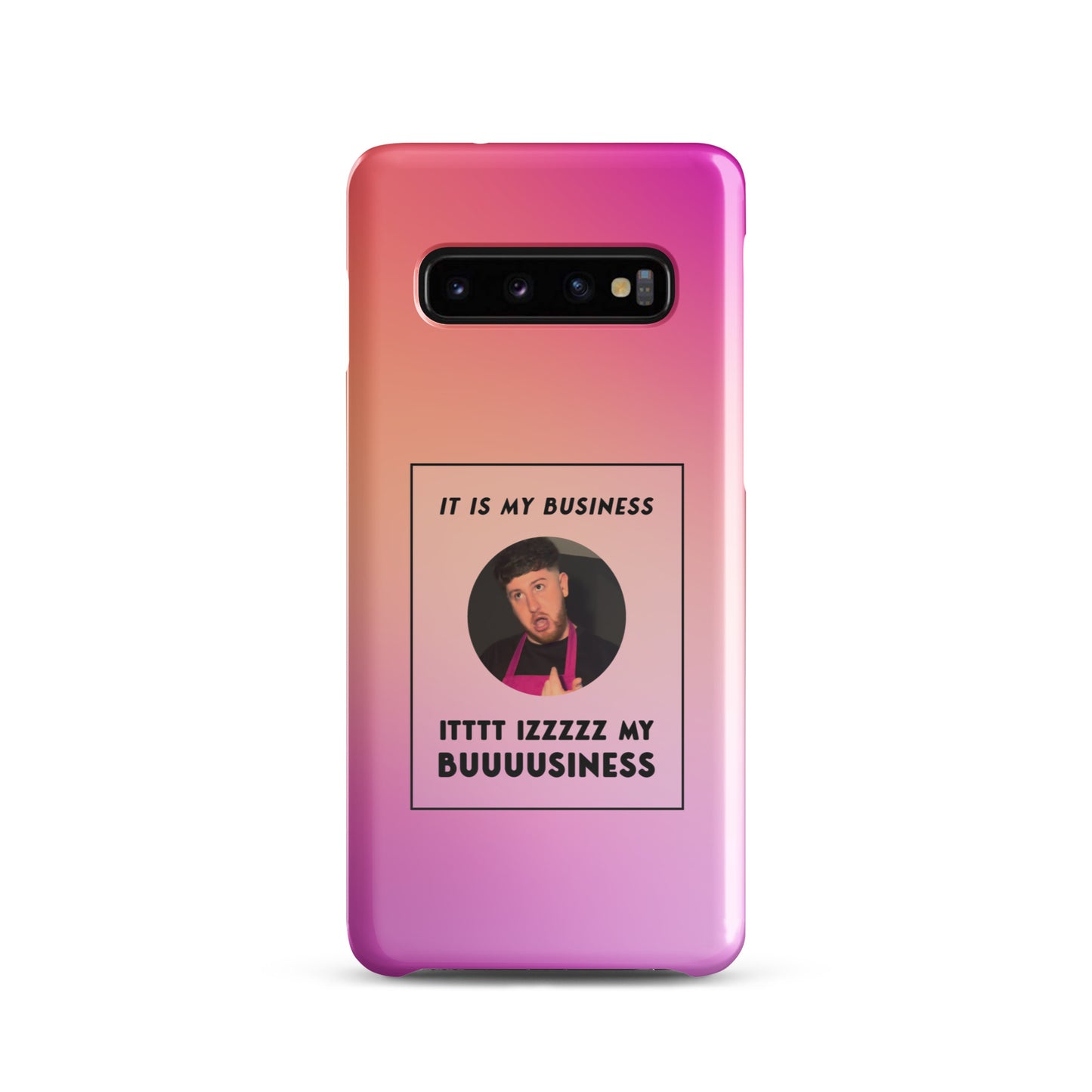 Pink IT IS MY BUSINESS Samsung® phone case