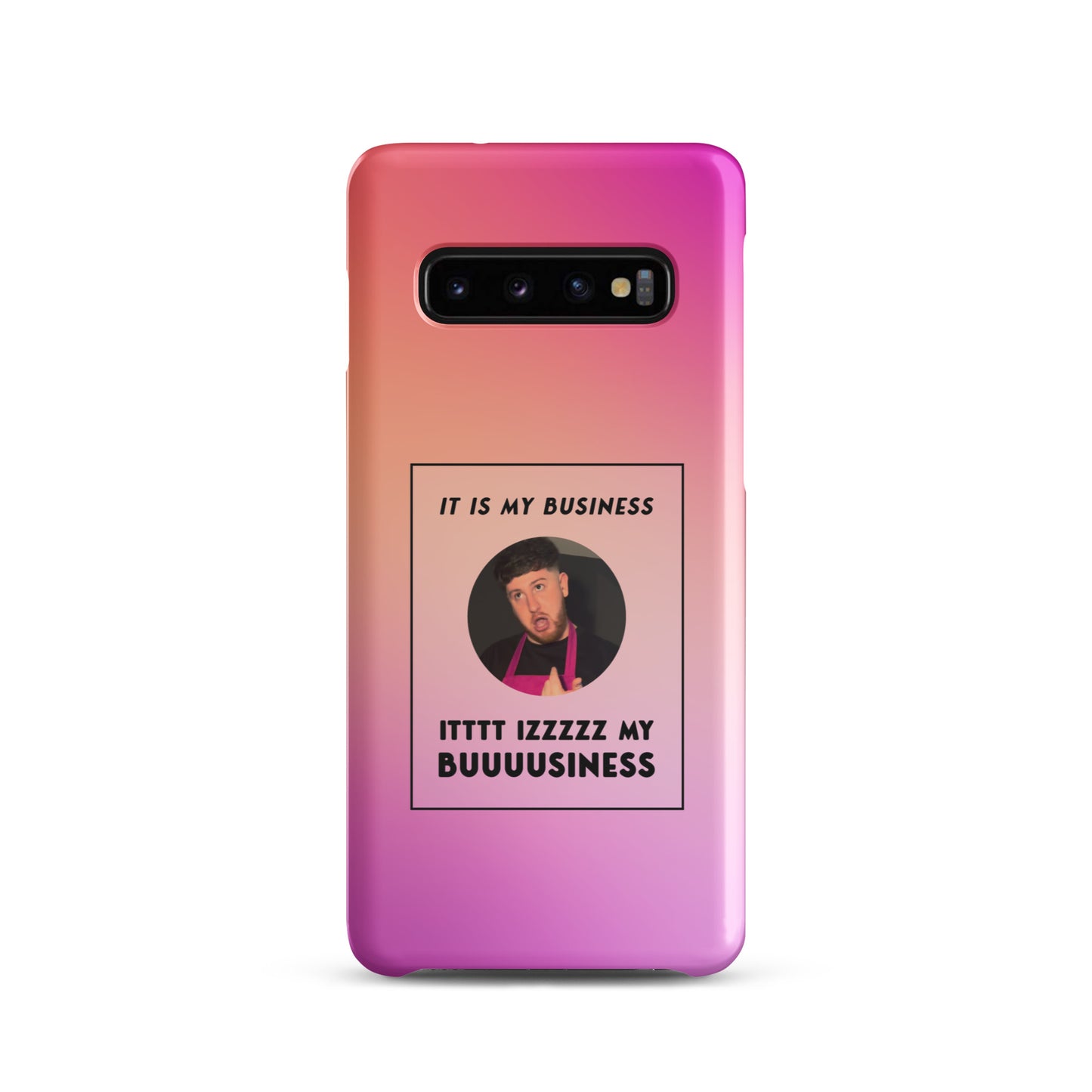 Pink IT IS MY BUSINESS Samsung® phone case