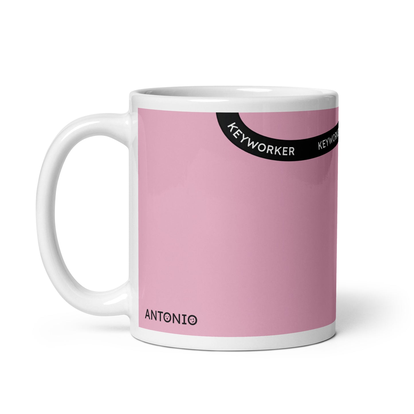 I'M A KEYWORKER pink mug